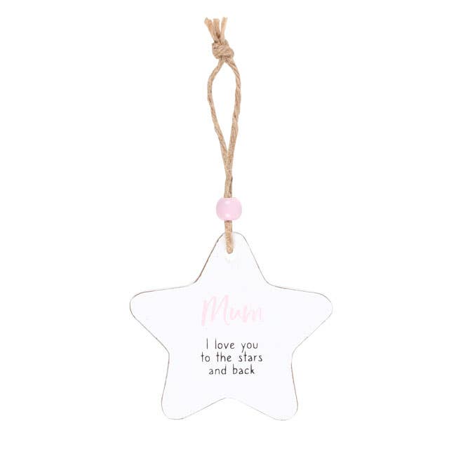 Mum Hanging Star Sentiment Sign