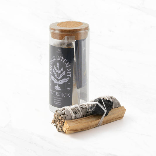 Smudge Ritual Set – Cleanse, Protect & Invite Positive Energy: Black Tourmaline