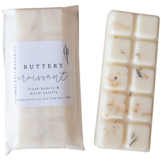 Buttery Croissant Scented Snap Bar Wax Melt