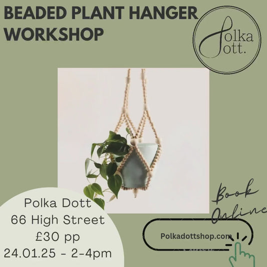Wooden Beaded Plant Hanger Workshop