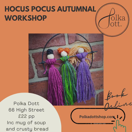 HOCUS POCUS Workshop 7th October 2025 4:15pm - 6:15pm