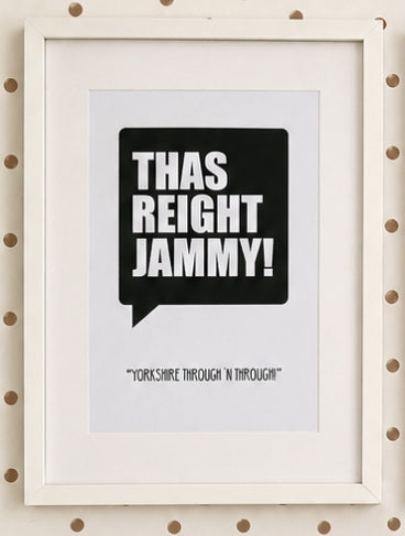 Yorkshire Quote Framed Prints By Hilda & Dolly