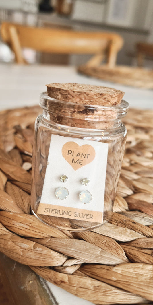 925 Sterling Silver Studs pair