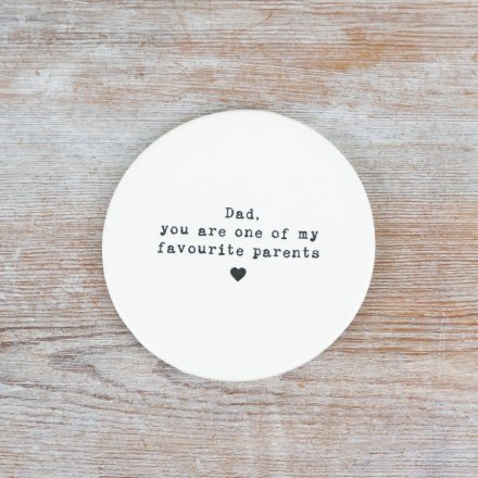 Dad Favourite Parent Coaster, 10cm
