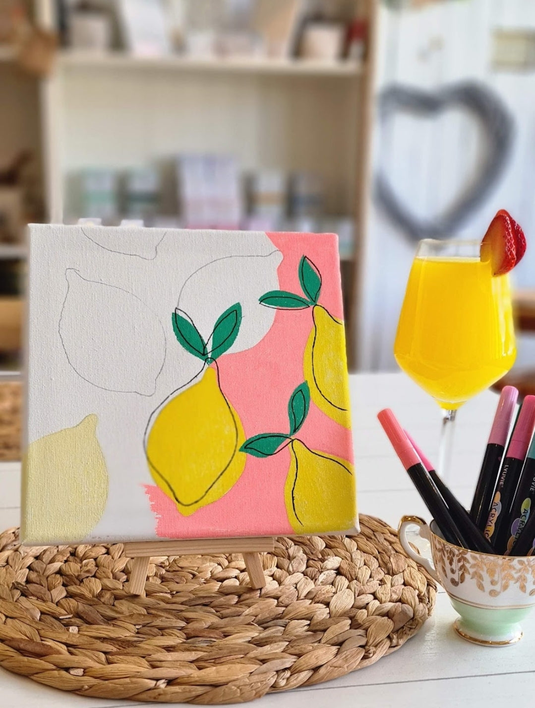 Paint & Sip Mediterranean Inspired Evening 19th June 6pm - 8pm with option to add Graze Box