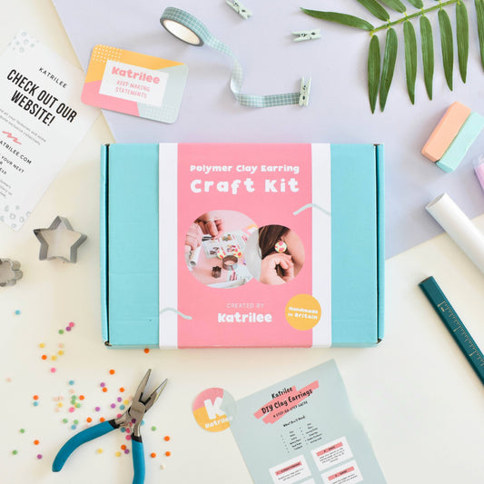 Katrilee DIY Polymer Clay Earring Kit: Pastel Clay