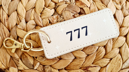 777 Angel Number Keyring