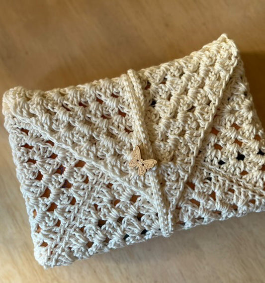 Crochet Book Sleeve - handmade