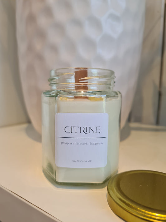 Crystal Candle CITRINE