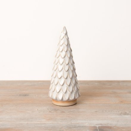 Scalloped Ceramic Tree - Medium, 19.5cm