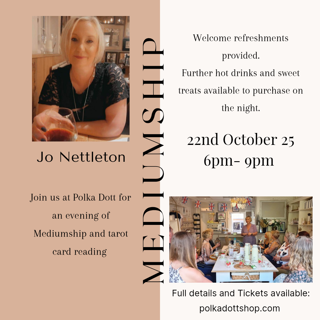 Mediumship Evening with Jo Nettleton 22.10.25 6pm- 9pm
