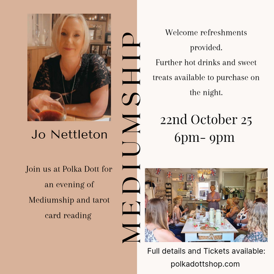 Mediumship Evening with Jo Nettleton 22.10.25 6pm- 9pm