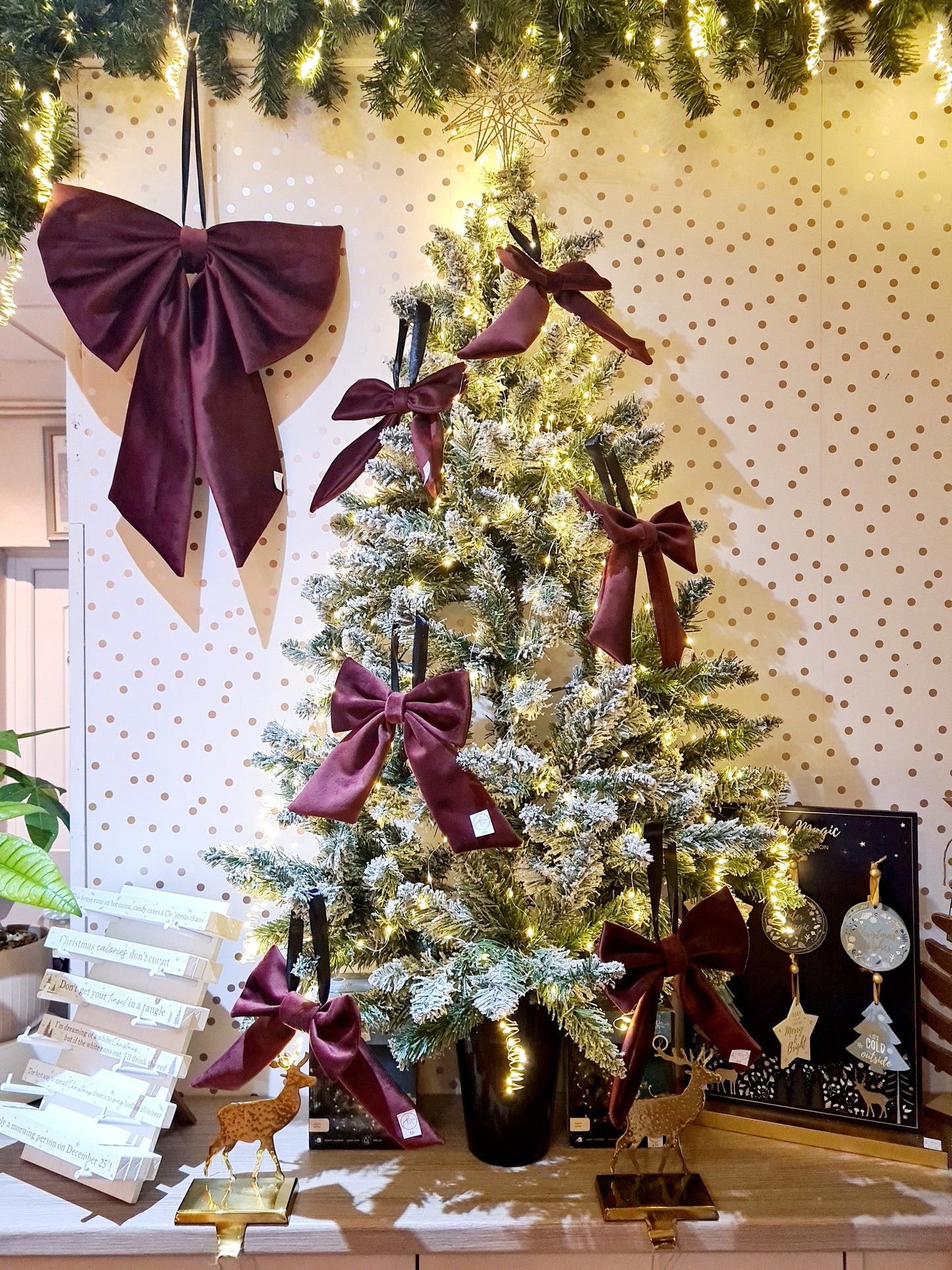 Small Handmade Velvet Bow