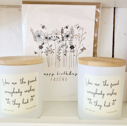 Fig and Lotus Friendship Candle