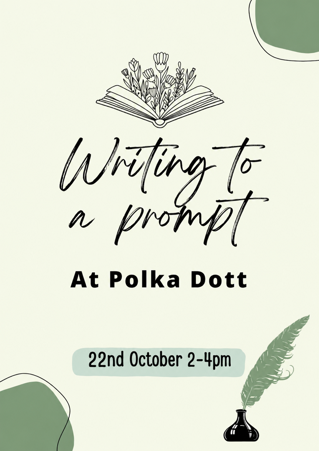 Words at Polka Dott Thursday 22nd October 2-4pm
