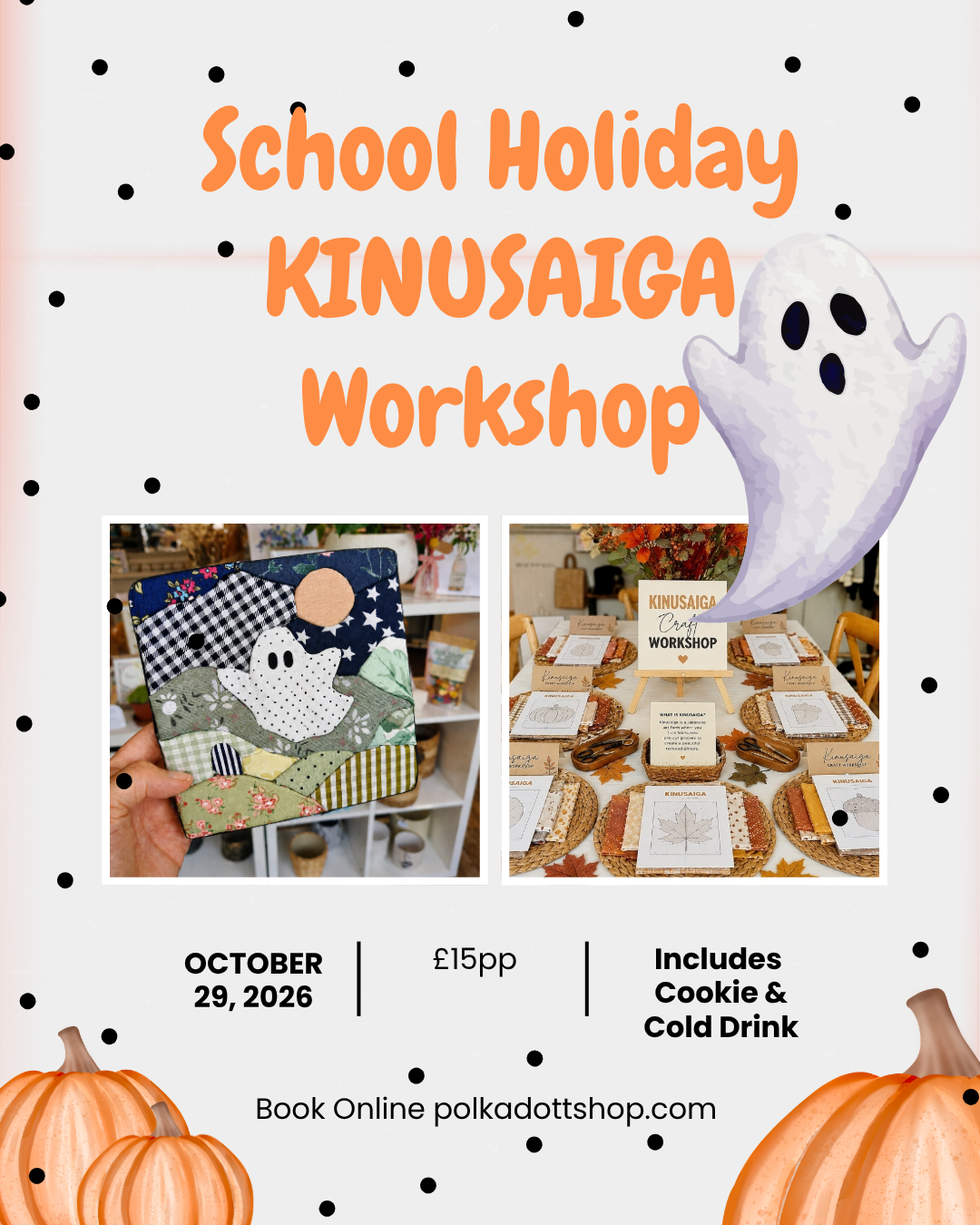 KINUSAIGA Kids Workshop 29th October 2026 11pm - 1pm