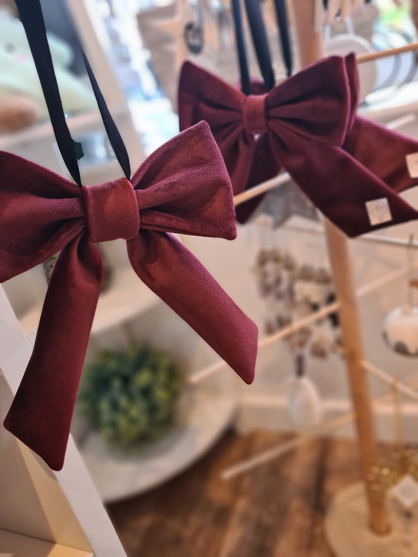 Small Handmade Velvet Bow