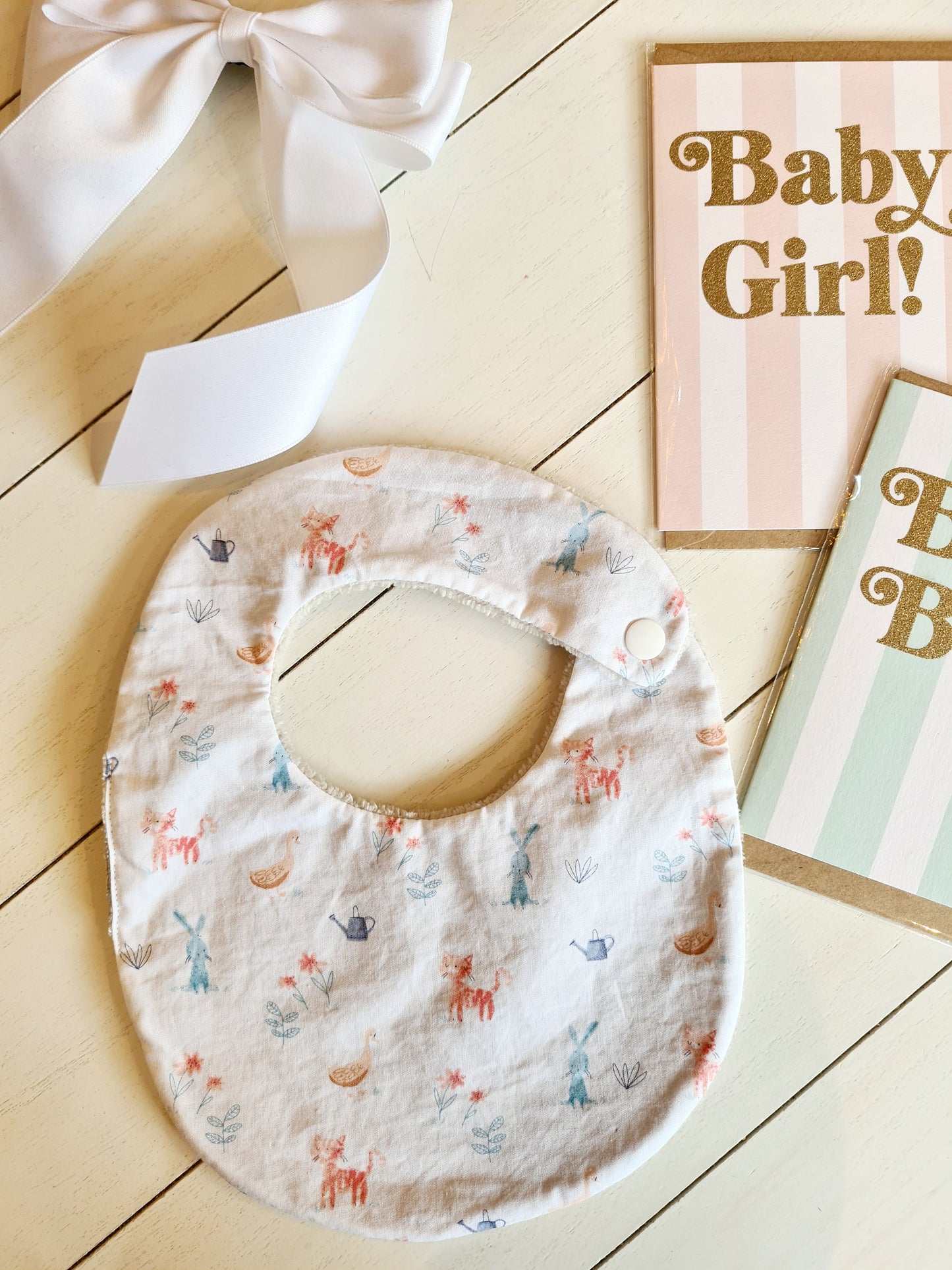 Handmade French Bamboo and Cotton Bibs