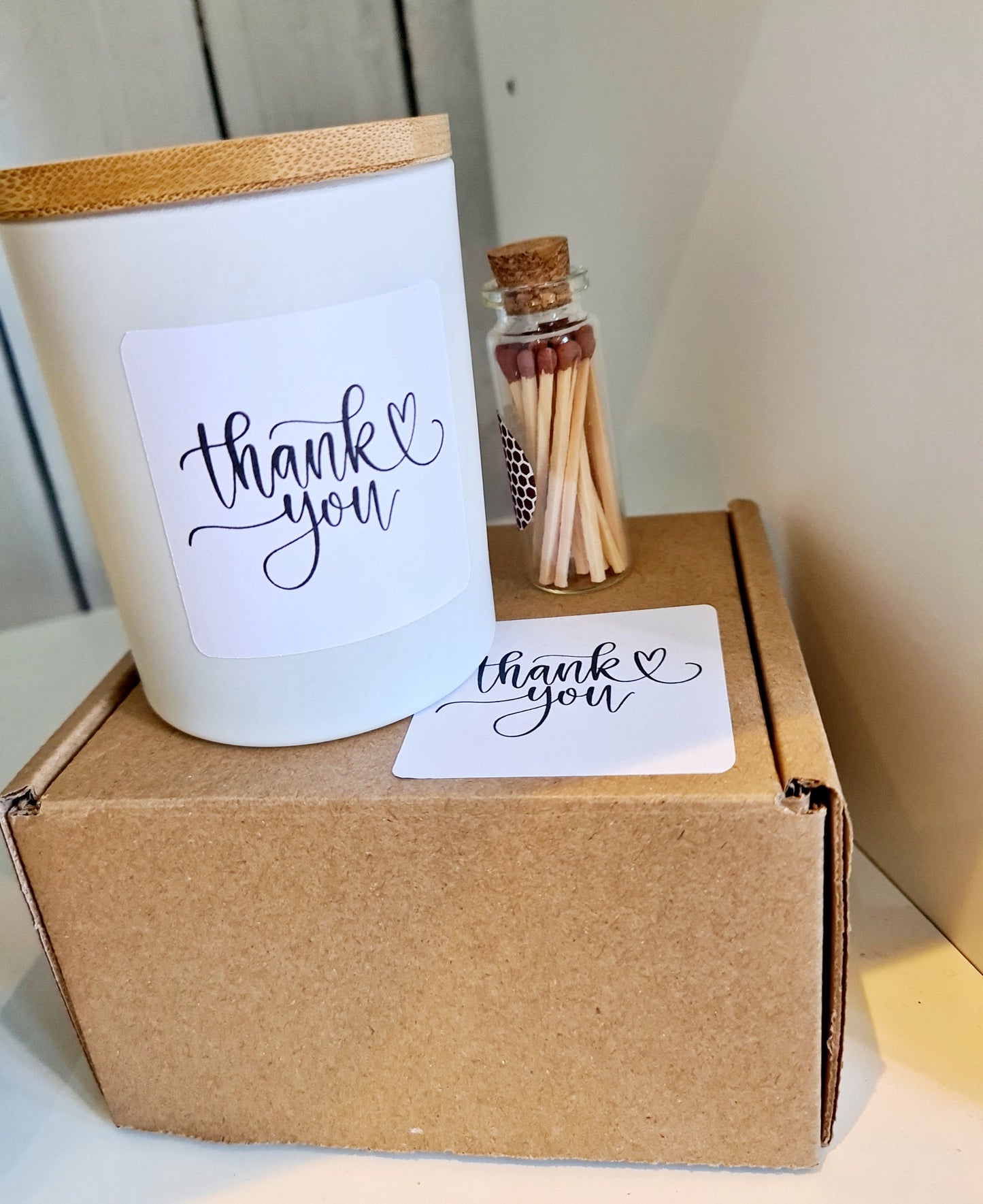 Thankyou Candle Gift Set - Cedarwood & Jasmine Scent