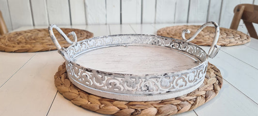 White metal display Tray