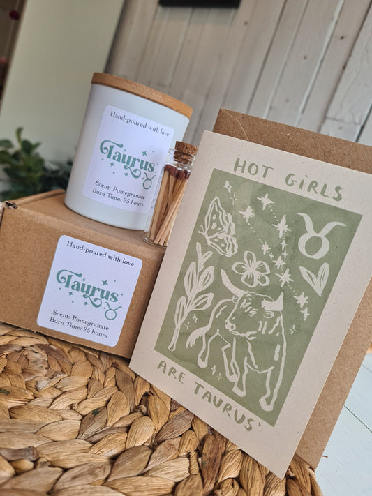 TAURUS Candle Gift Set with Card