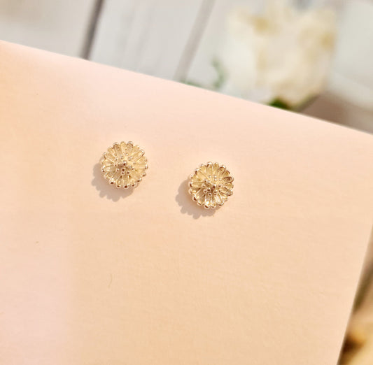 Flower 925 Sterling Silver Ear Studs