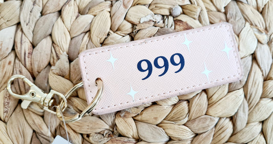 999 Angel Number Keyring