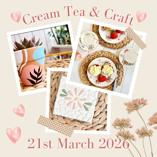 Cream Tea & Craft 21st March 2026 3 - 5pm