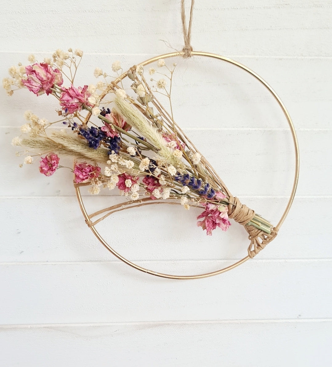 Dried Flower Hoop Workshop Tuesday 25th March 2025 4:15-6:15