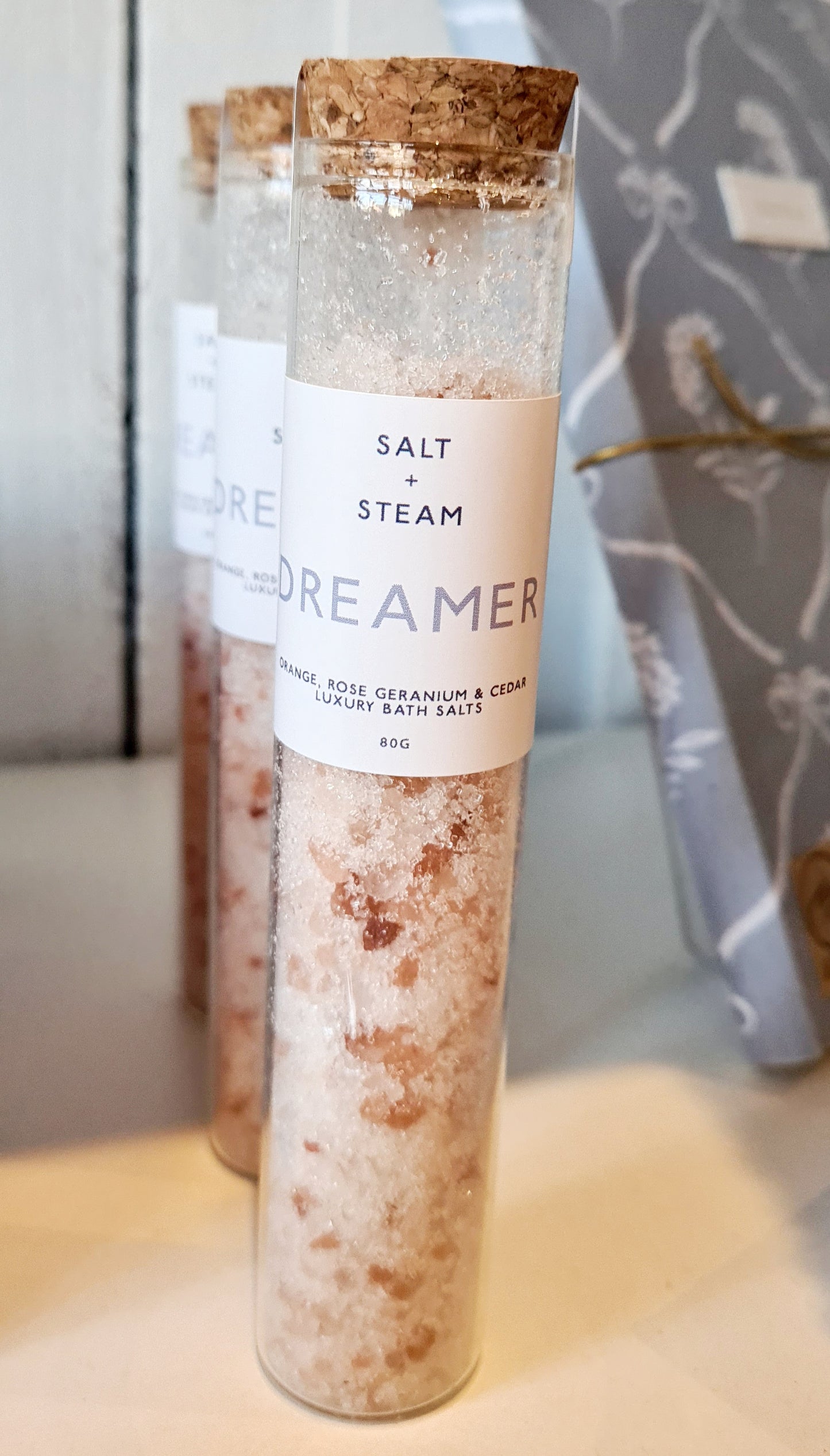 Dreamer - Rose Geranium & Cedar Bath Salts - Test Tube