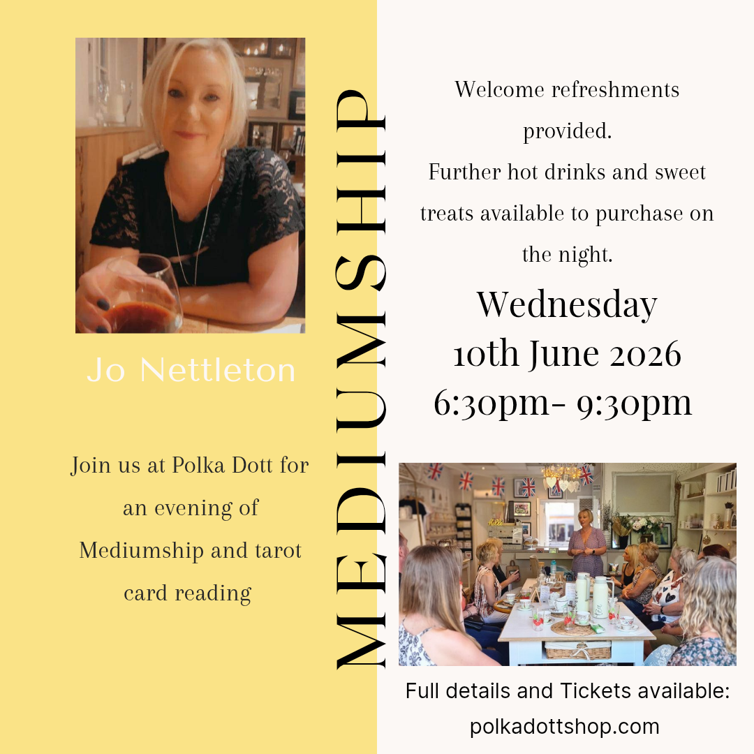 Mediumship Evening with Jo Nettleton Wednesday 10.06.26 6:30pm- 9:30pm