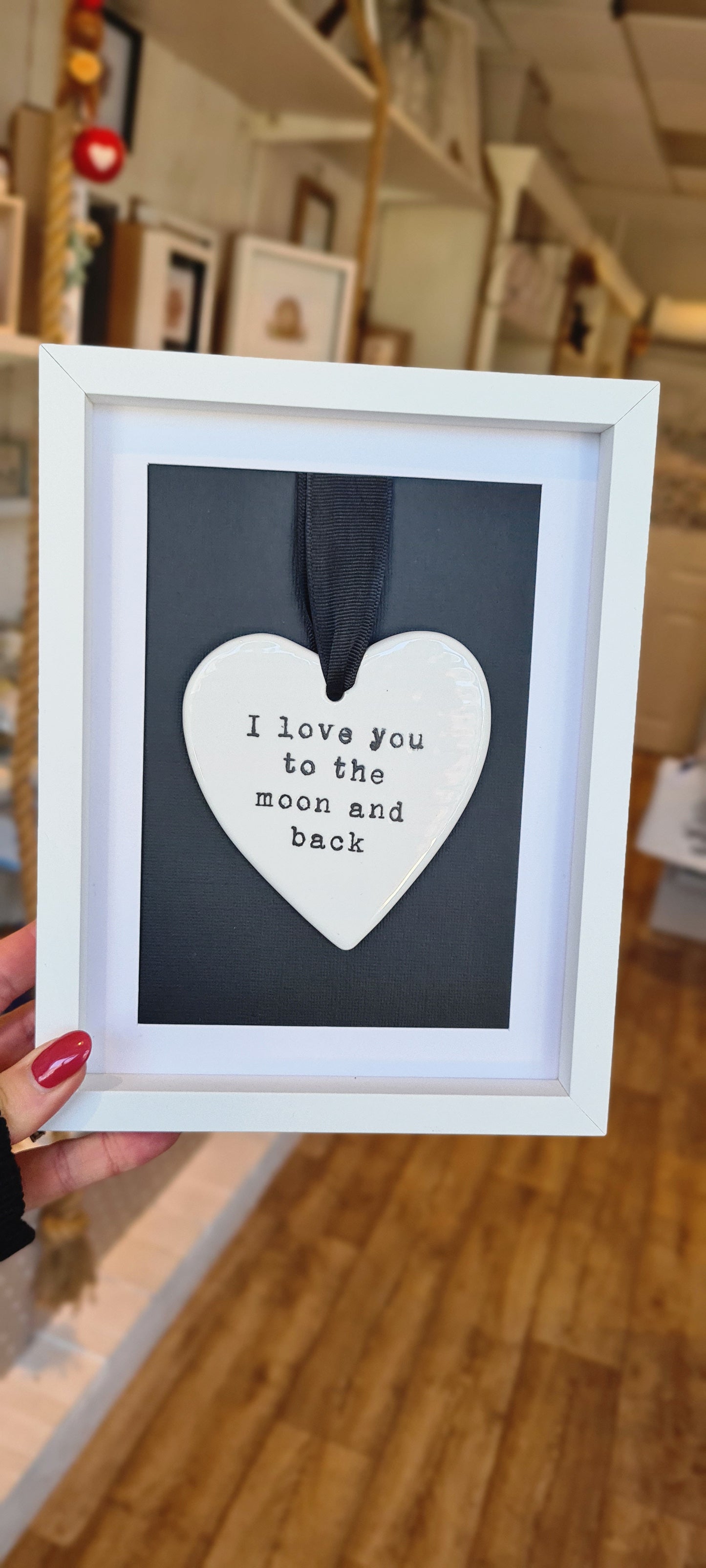 Love you to the moon and back frame