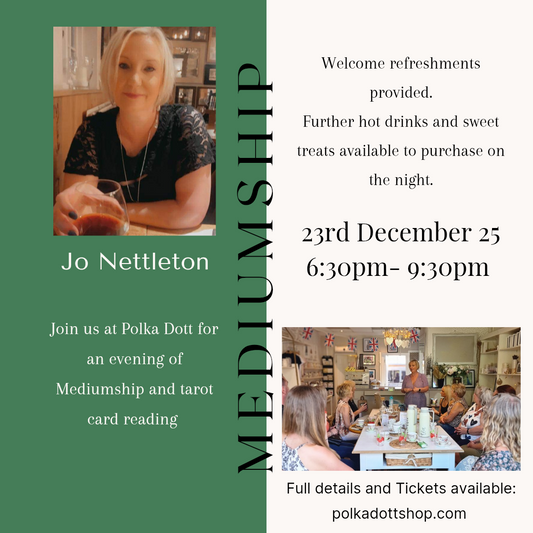 Mediumship Evening with Jo Nettleton 23.12.25 6:30pm- 9:30pm