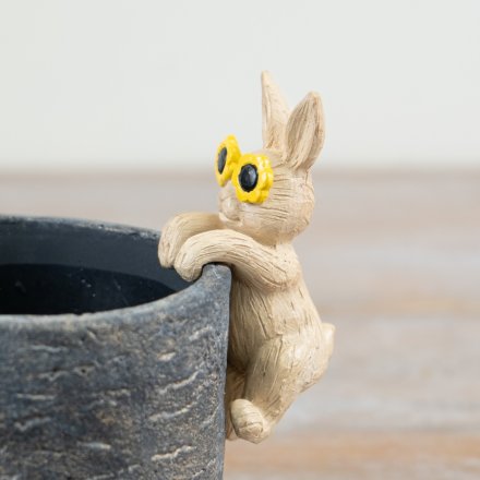 Resin Rabbit Pot Hanger, 10cm