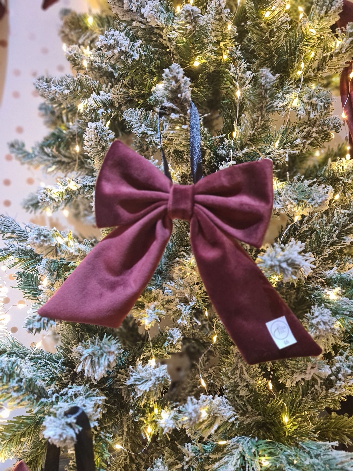 Small Handmade Velvet Bow