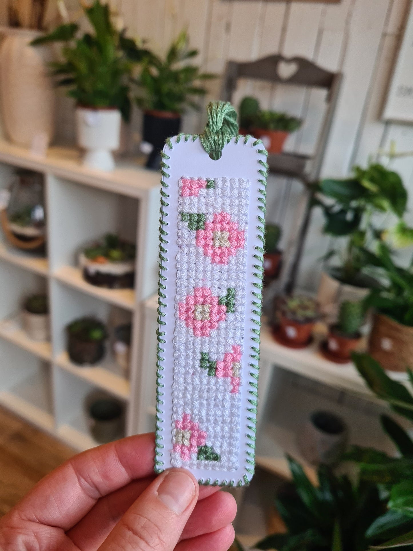 Galentine’s Cross-stitch Bookmark workshop