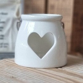 Cut out Heart T-light Holder, 8cm